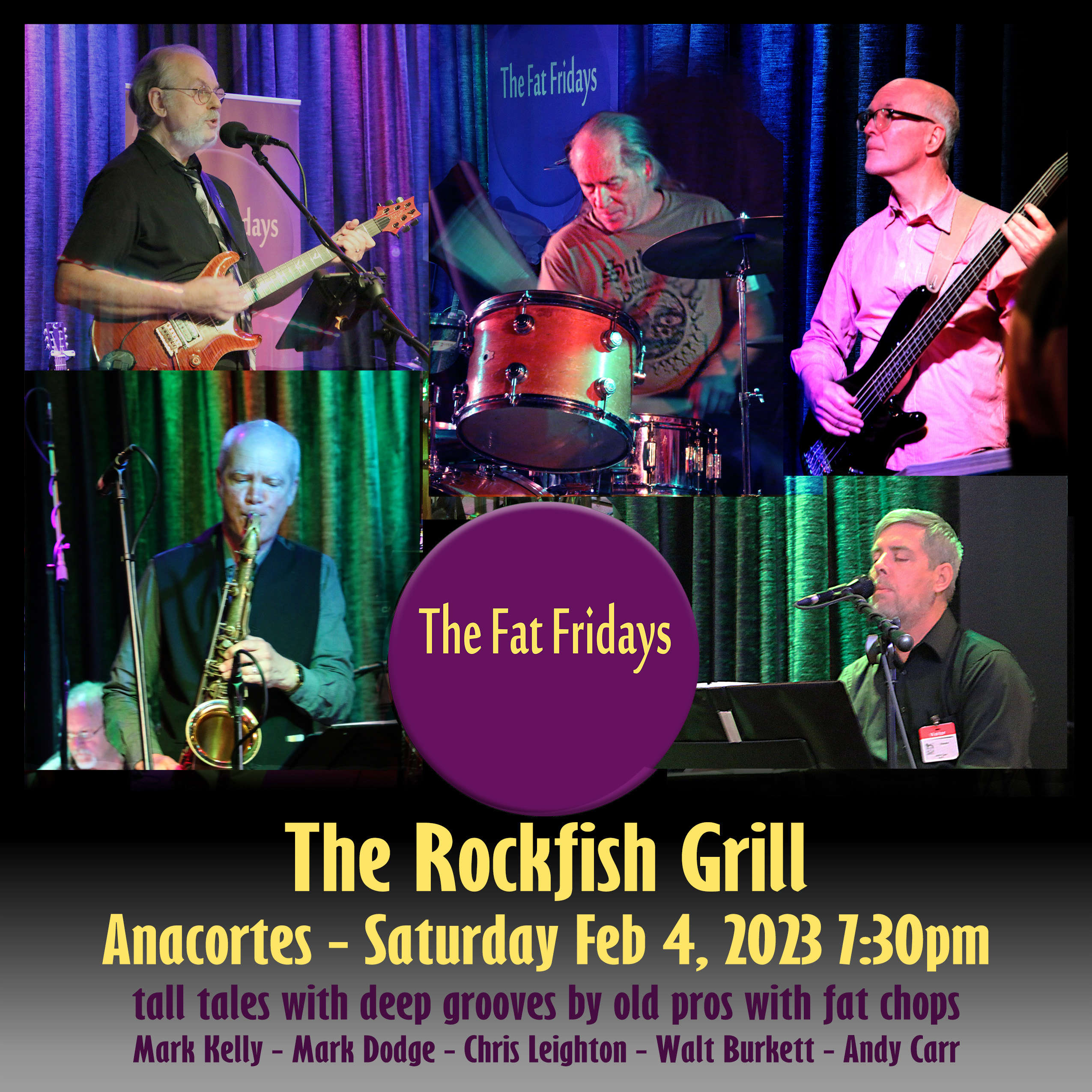 The Fat Fridays live at the Rockfish, Saturday Feb 4, 2023 7:30pm